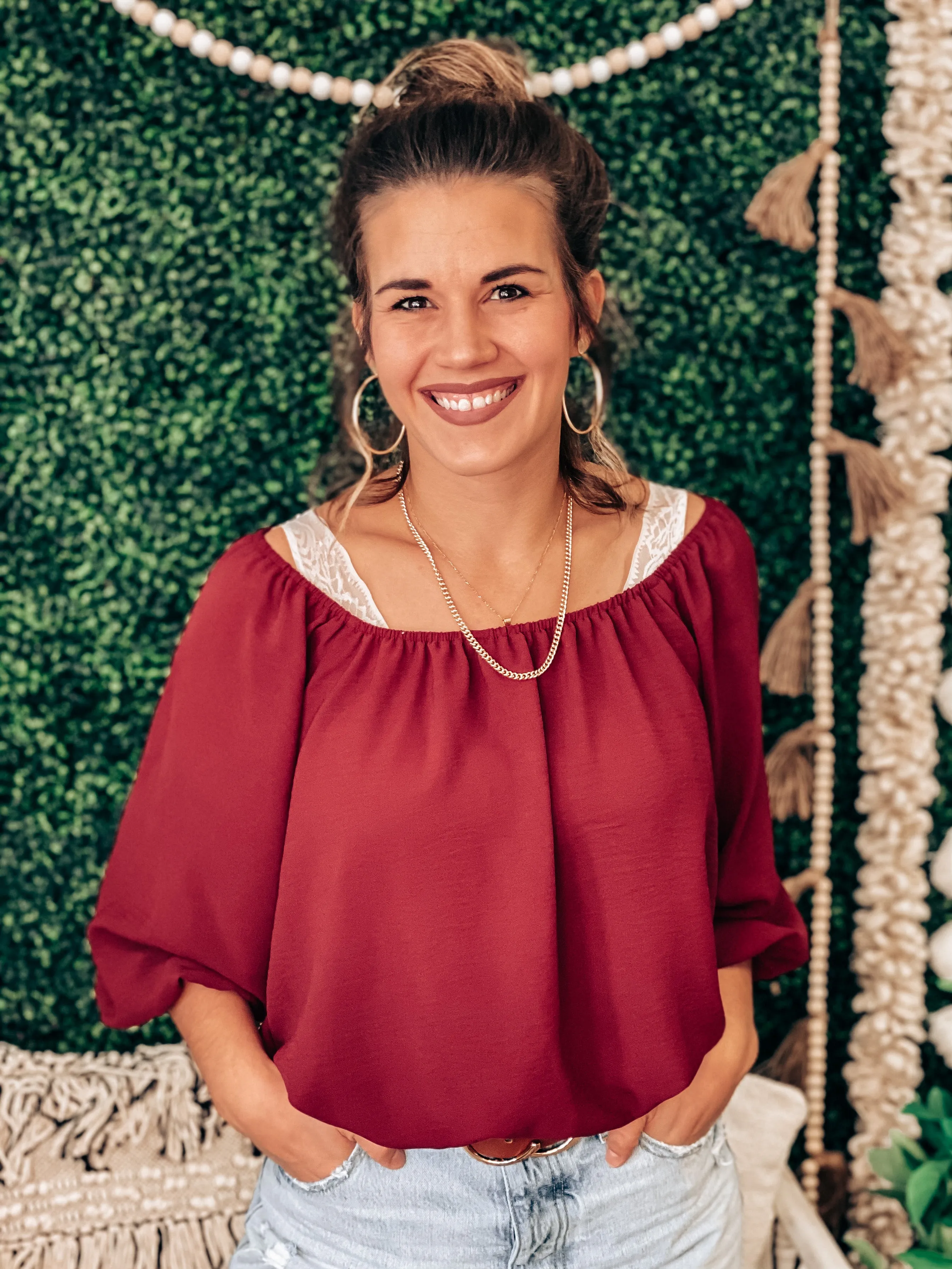 Quincy Off The Shoulder Long Sleeve Top
