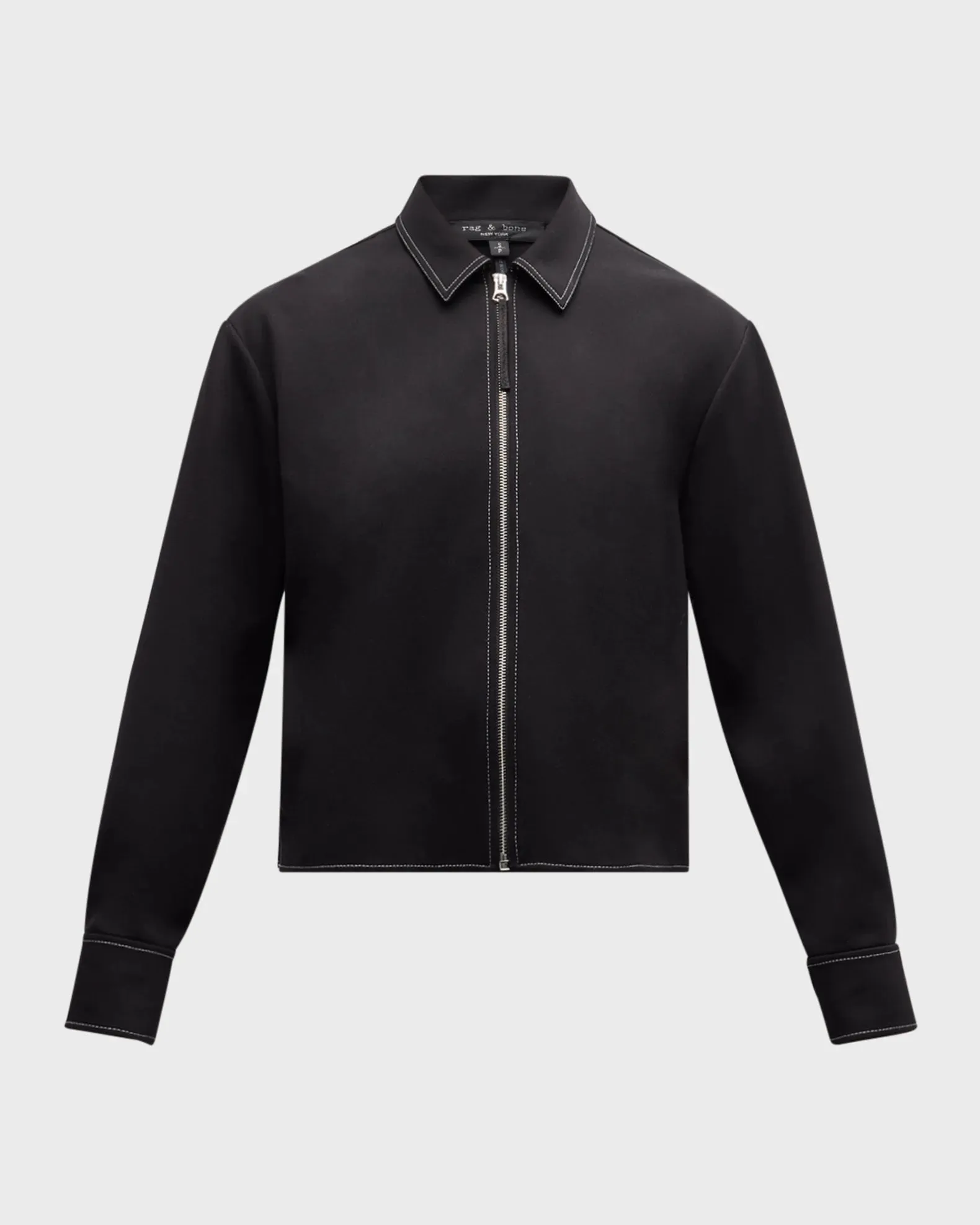 RAG & BONE JUNI CONTRAST STITCH LONG SLEEVE