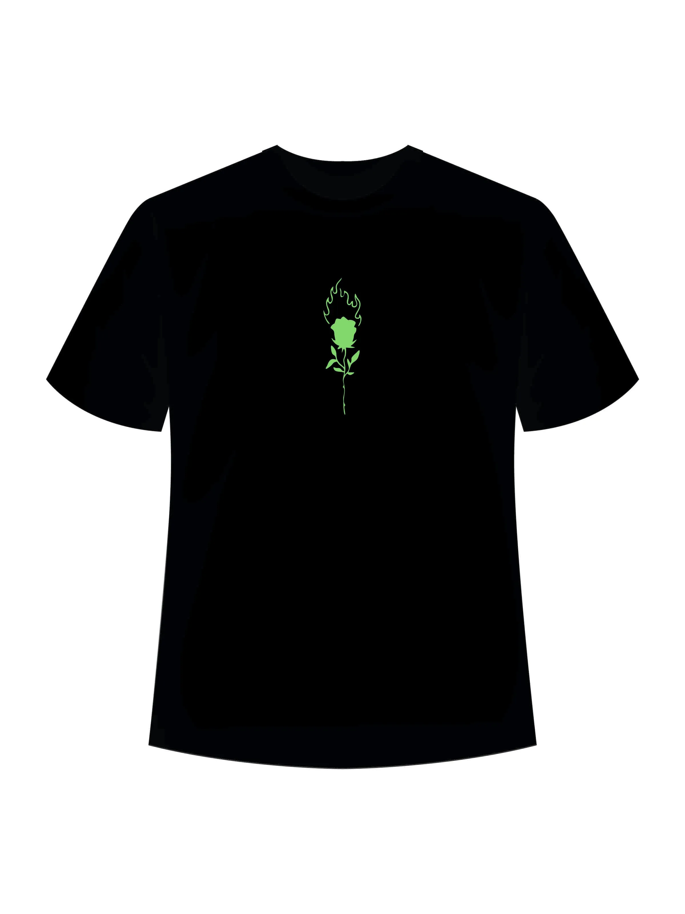 School Kills Artist (Green Glow) Drop:Sleeved Tee   For Men and Women