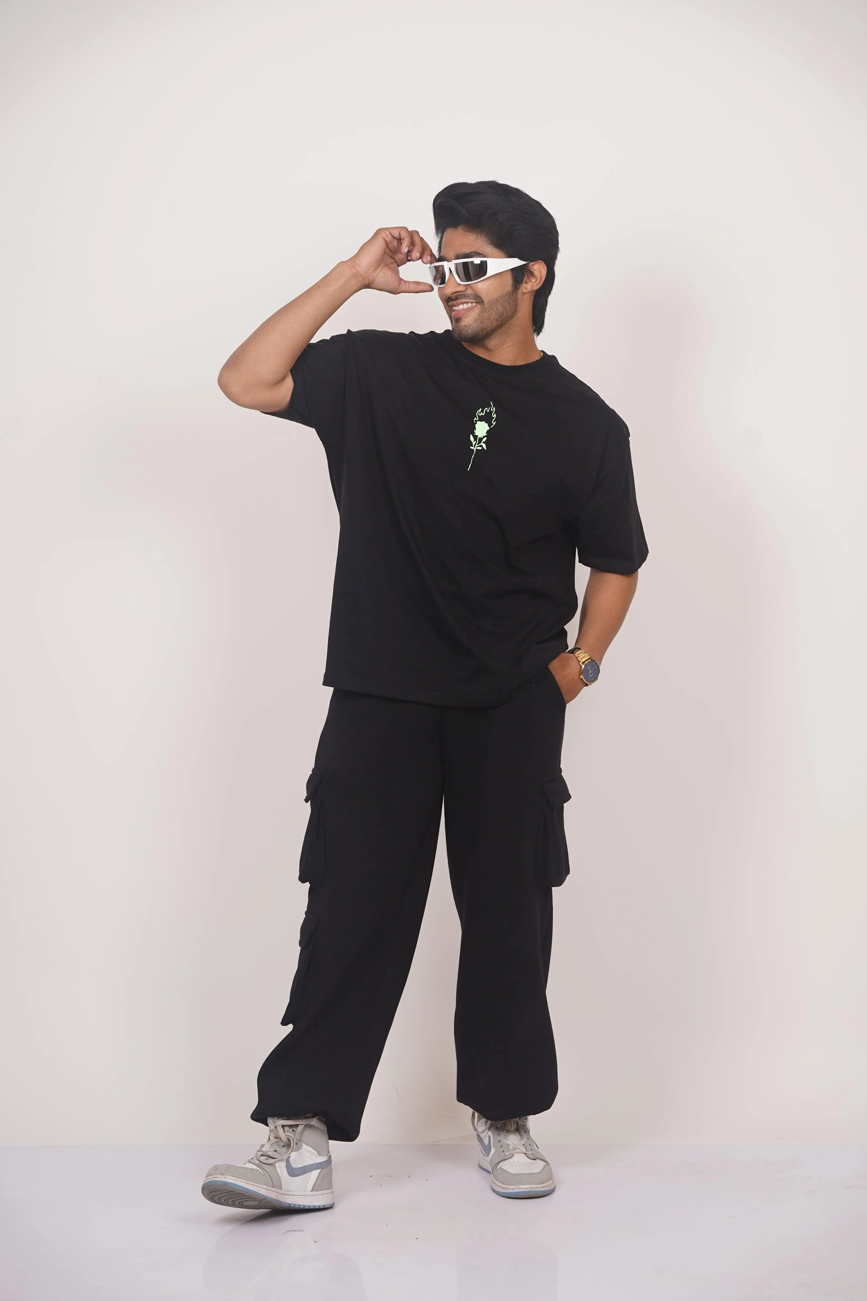 School Kills Artist (Green Glow) Drop:Sleeved Tee   For Men and Women