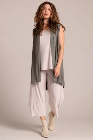 Splice Vest Long | Taupe