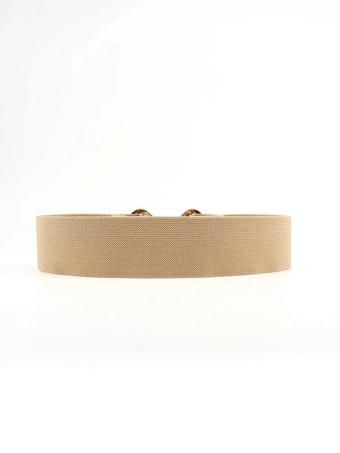 Stylish Geometric Buckle Wide Elastic Belt