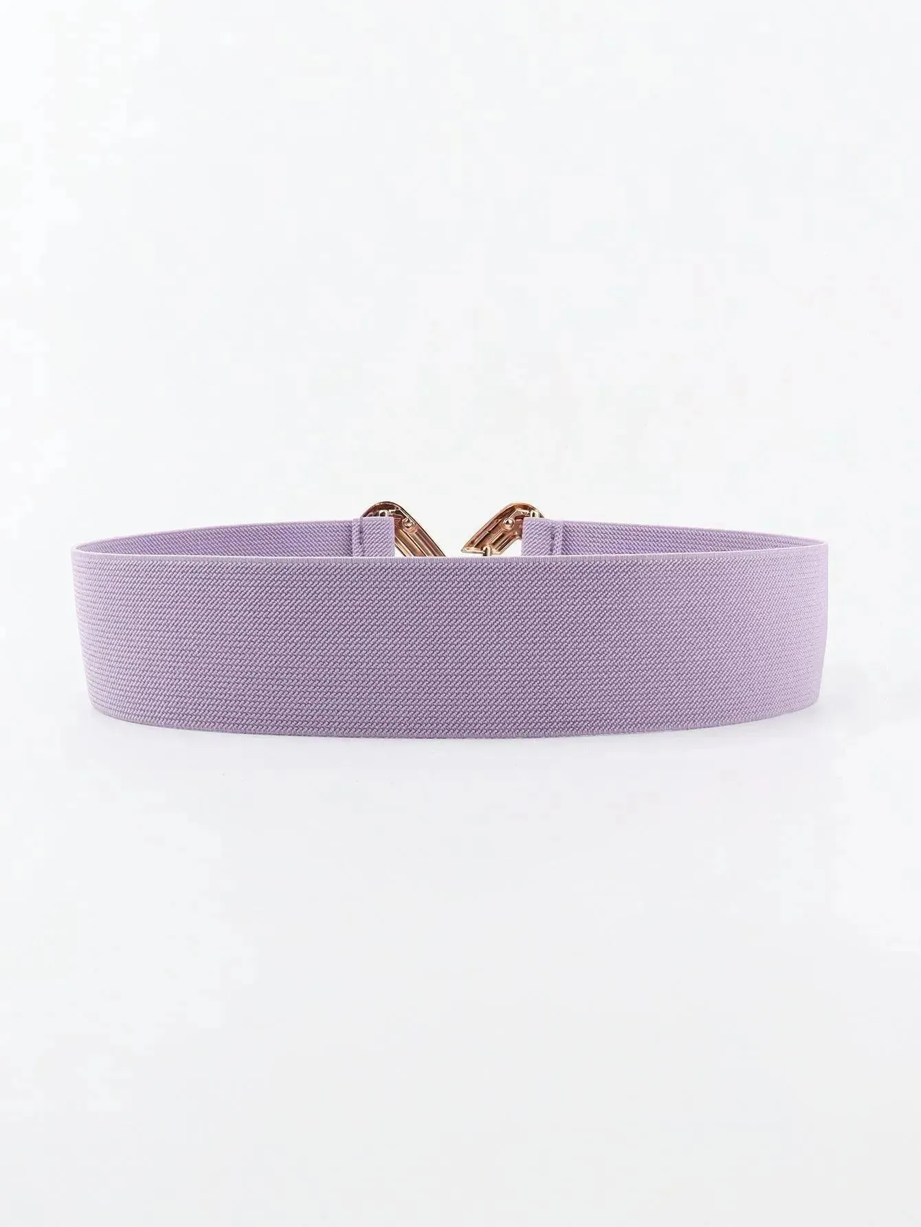 Stylish Geometric Buckle Wide Elastic Belt