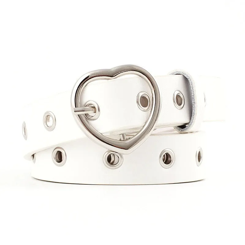 Stylish Hollow Love Heart Buckle Waist Belts Collection