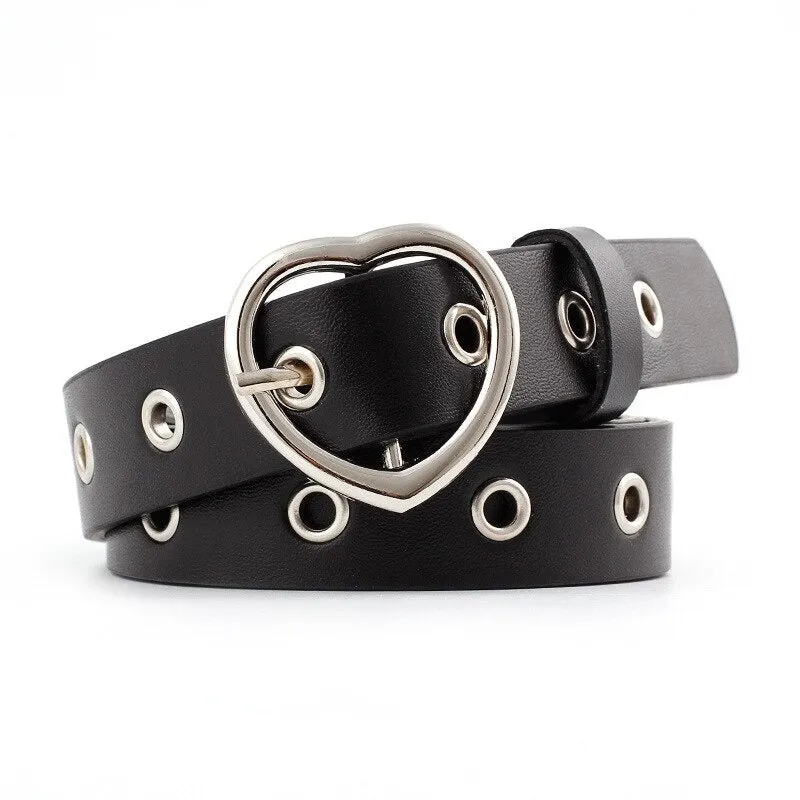Stylish Hollow Love Heart Buckle Waist Belts Collection