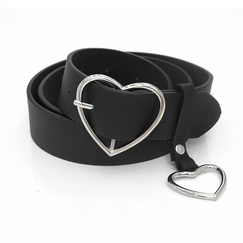 Stylish Hollow Love Heart Buckle Waist Belts Collection