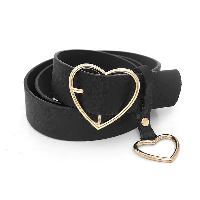 Stylish Hollow Love Heart Buckle Waist Belts Collection