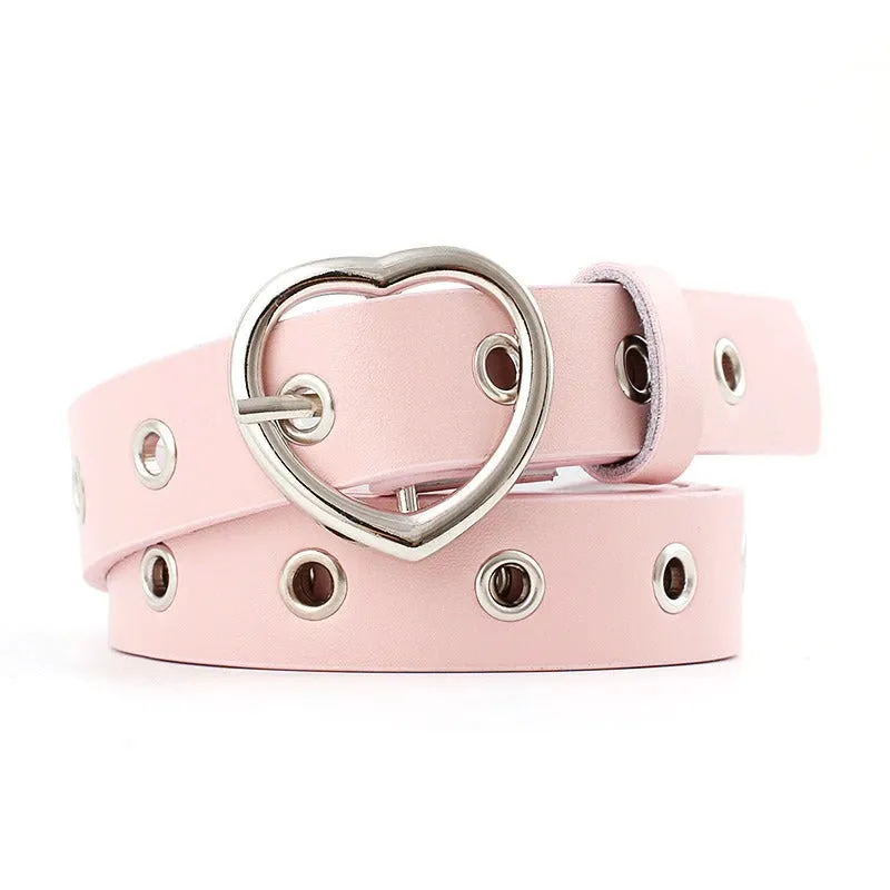 Stylish Hollow Love Heart Buckle Waist Belts Collection