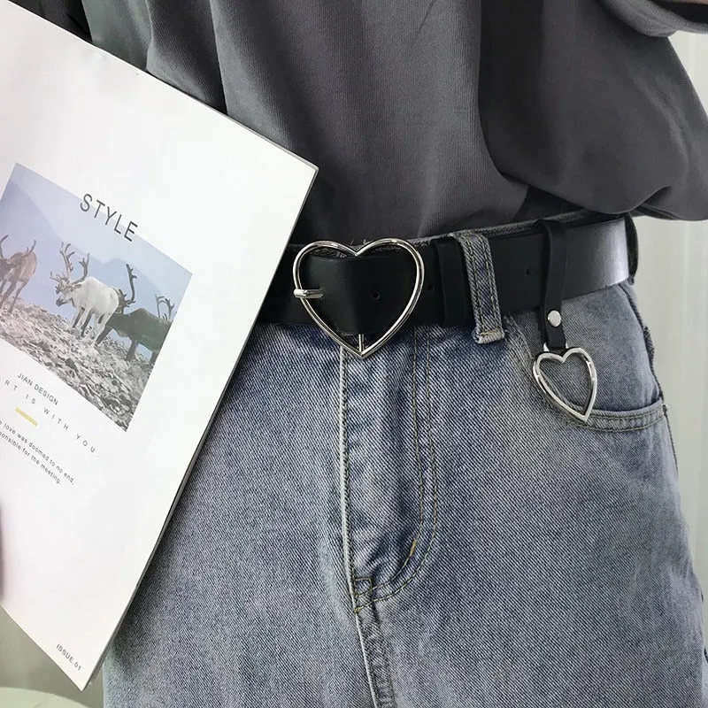 Stylish Hollow Love Heart Buckle Waist Belts Collection