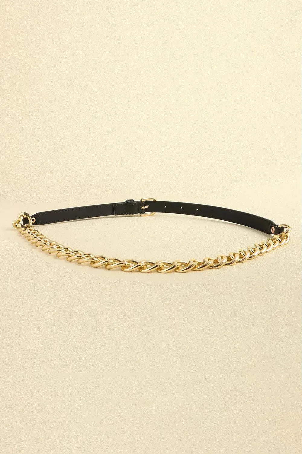 Stylish PU Leather Vintage Chain Belt