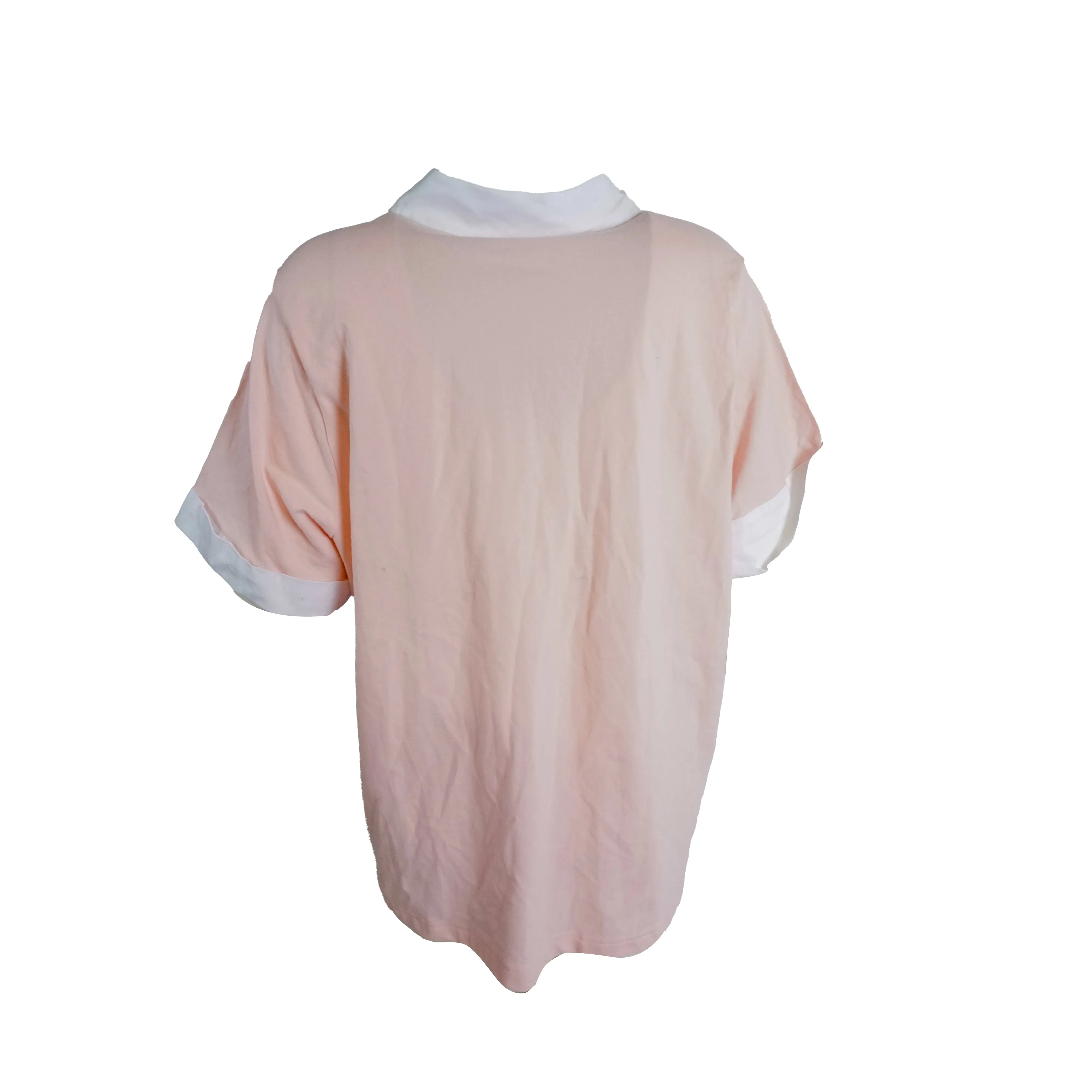Tommy Hilfiger Women's Plus Size Printed Colorblocked Polo Pink Size 3X