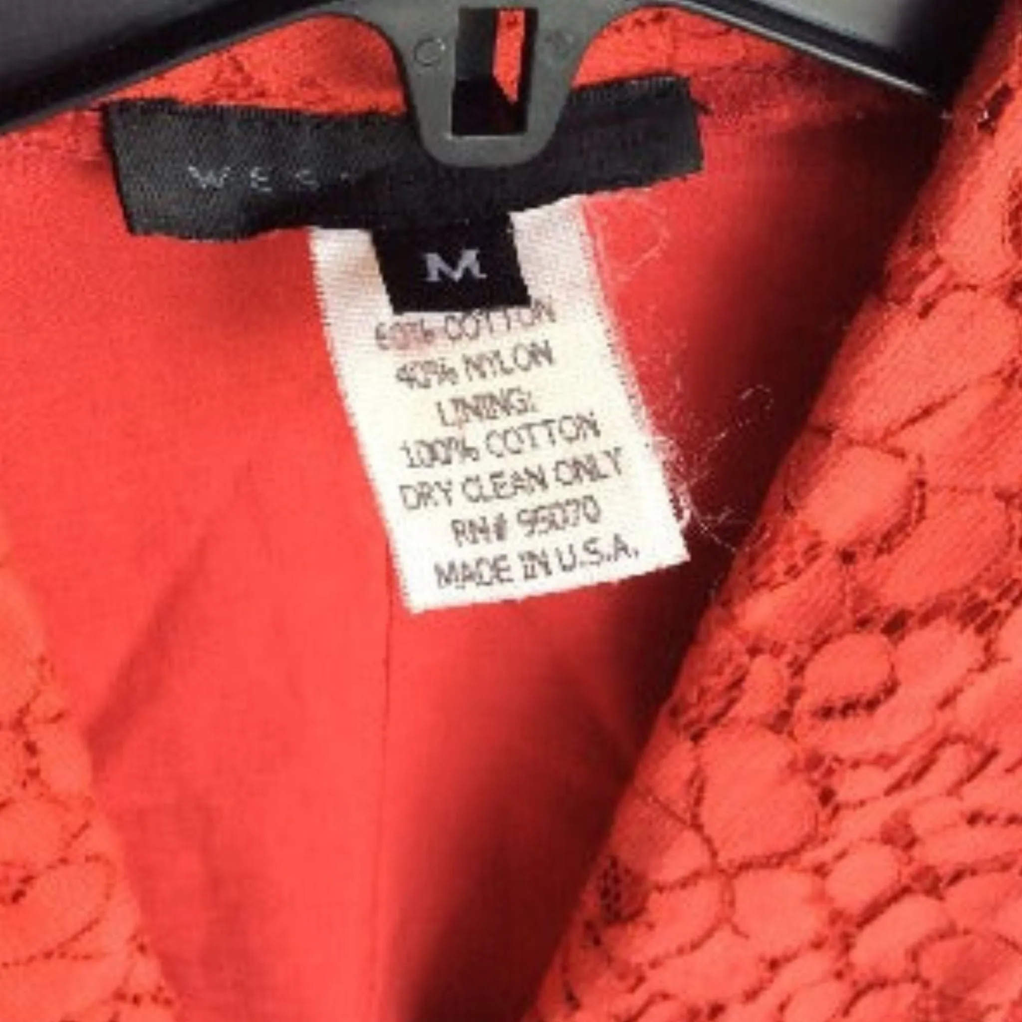 Vintage Red Lace Coat