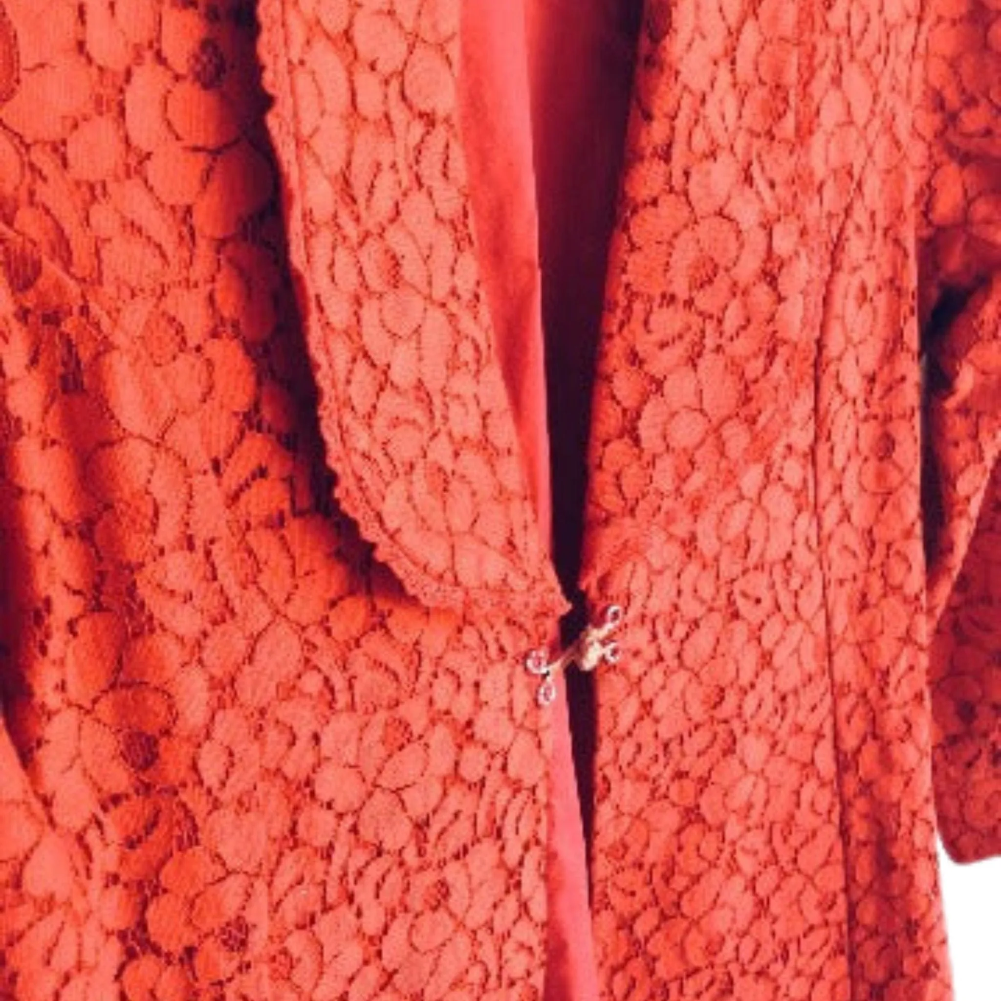 Vintage Red Lace Coat