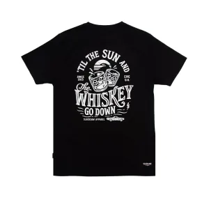 Whiskey Sunset T Shirt - Black