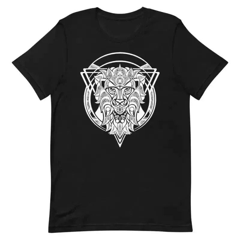 White Lion Unisex T- Shirt Cotton