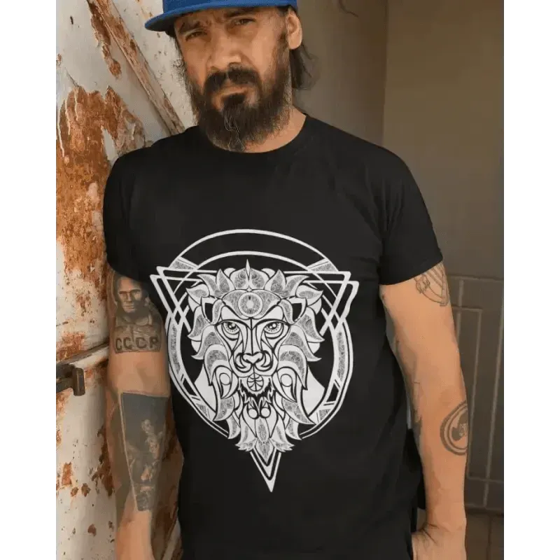 White Lion Unisex T- Shirt Cotton