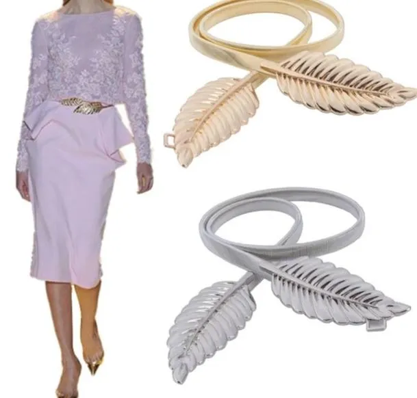 Women Metal Vintage Leaf Stylish Belt