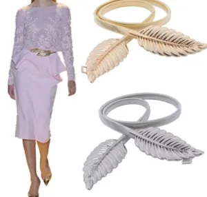 Women Metal Vintage Leaf Stylish Belt